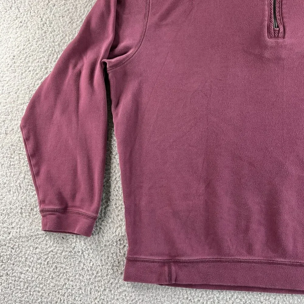Tommy Bahama Sweater Mens‎ Extra Large Maroon Red Pullover 1/4 Zip Pima Cotton